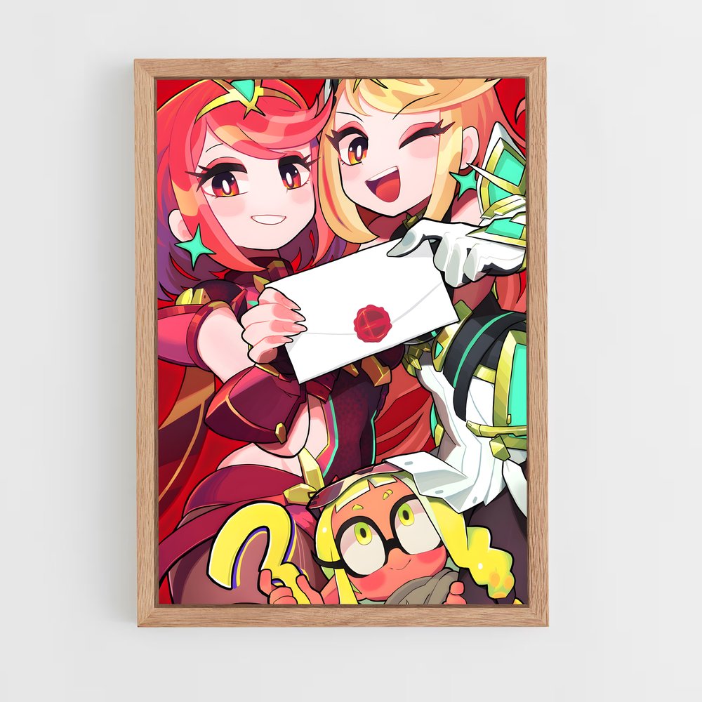 Poster Girls of Smash – affiche Super Smash Bros (vue 4)
